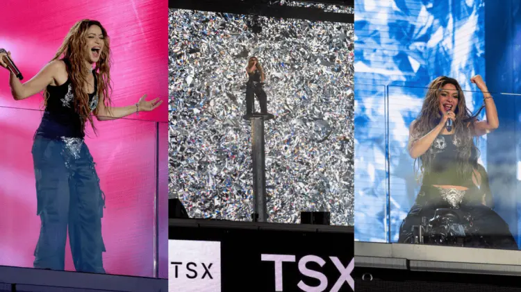 Shakira tuvo una pequeña presentación en el TSX Stage de Times Square en Nueva York. (Cortesía)