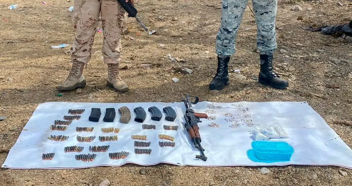 Decomisa Mesa Estatal de Seguridad Pública drogas y armas largas en Sonora