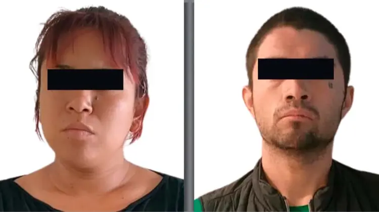 Elizabeth N y Julio Alberto N. (Foto: Fiscalía Edomex)