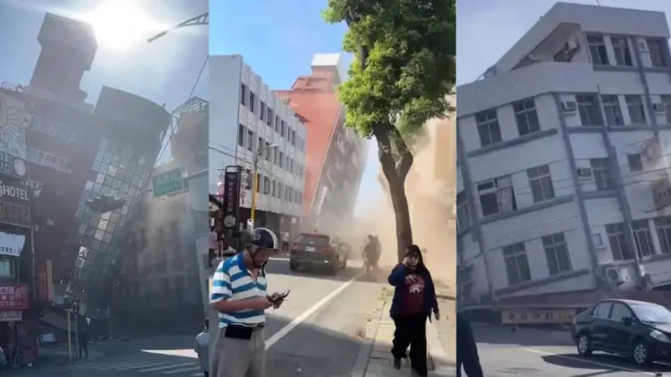 El terremoto ha afectados varios edificios. (Fotos: Capturas de video)