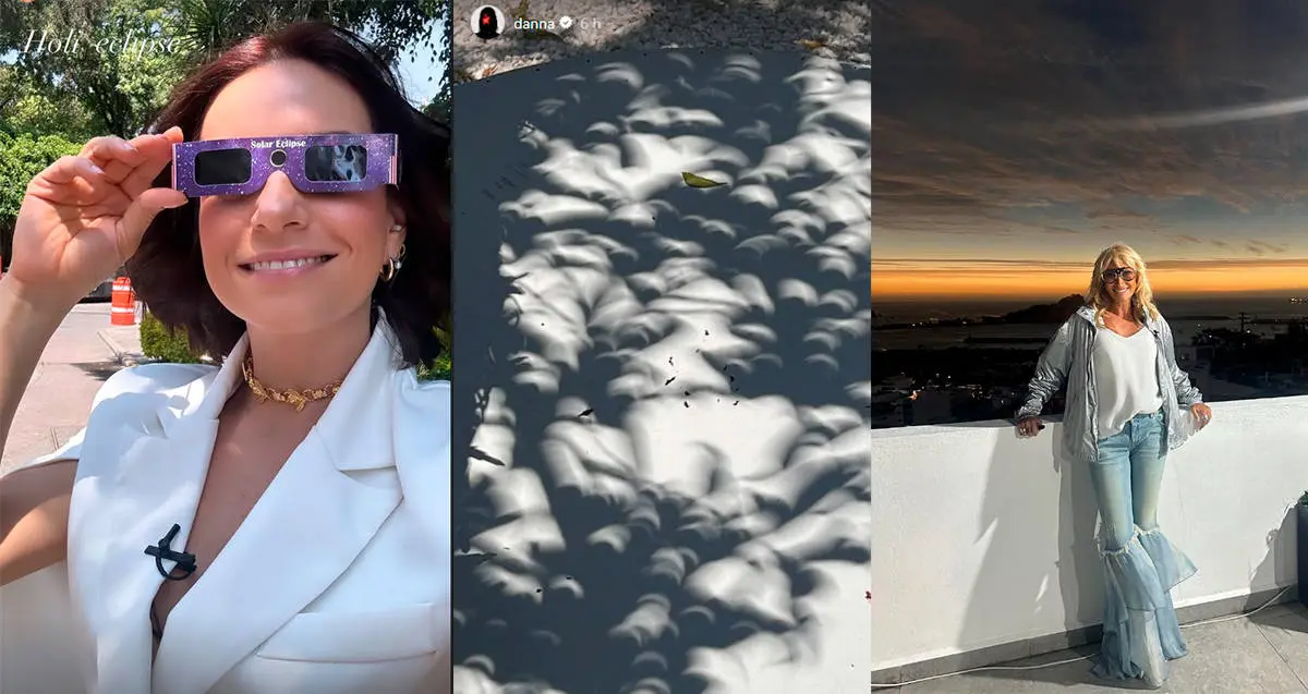 Así vivieron las celebridades el Eclipse Solar 2024