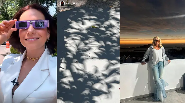 Las celebridades compartieron este evento astronómico en Instagram. (Fotos: Tomadas de redes)