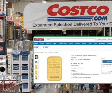 Costco triunfa agregando a su catalogo la venta de lingotes de oro