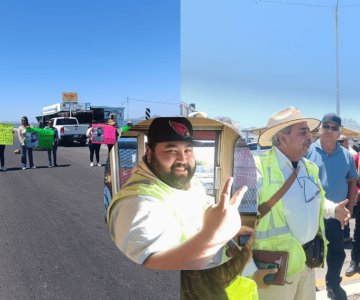 Familiares del ferrocarrilero Francisco Jiménez realizan plantón en Empalme