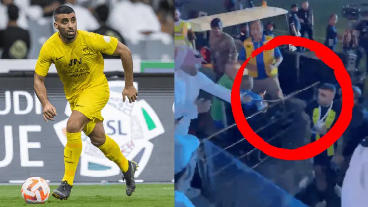 El jugador Abderrazak Hamdallah fue agredido por un árabe con una especie de látigo. (Cortesía)
