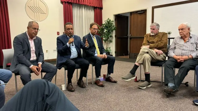 Manlio Fabio Beltrones participó en conferencia la Universidad de San Diego. (Foto: Cortesía)