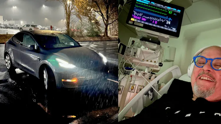 El Tesla Model Y condujo 20 kilómetros para llevar a su dueño a un hospital. (Foto: @MAXPAULFRANKLIN