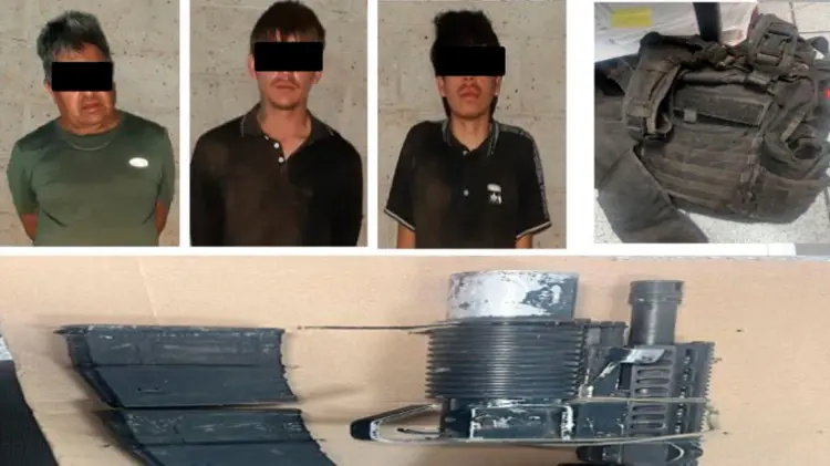 Entre los detenidos, se encontraba un menor de 17 de años. (Foto: Mesa Estatal de Seguridad)