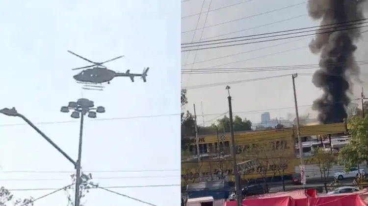 Varios videos han circulado sobre el vuelo del helicóptero en redes sociales. (Especial/EXPRESO)