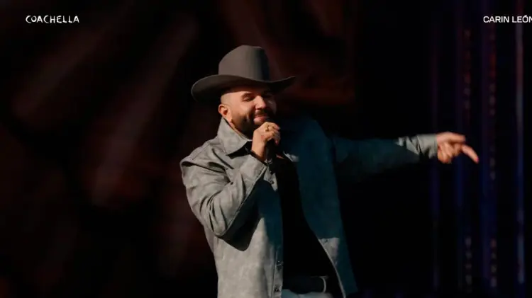 Carin León en Coachella. (Foto: Captura de video)