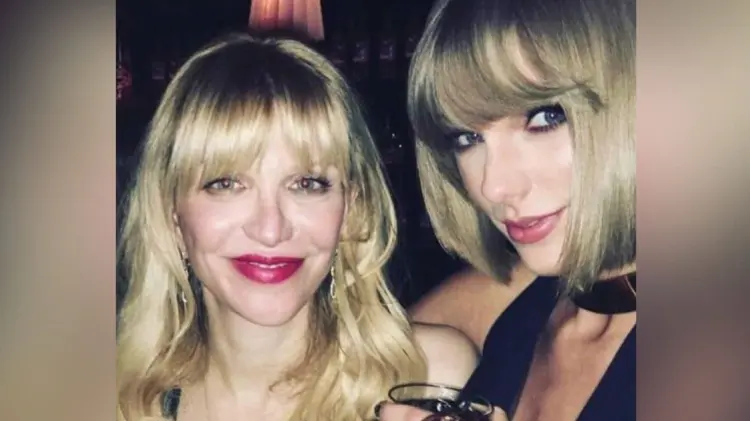 Courtney Love y Taylor Swift en los premios Grammy de 2016. (Foto: Tomada de redes)