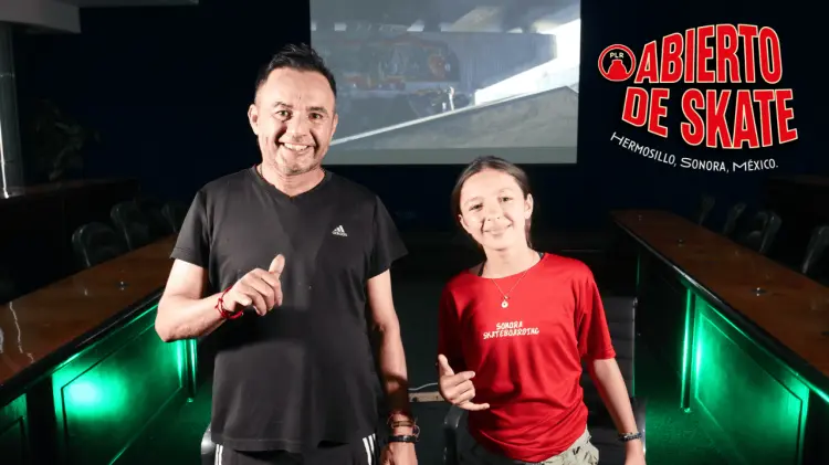Willy Márquez y Natalia Rivera son parte de la comunidad del skate en Hermosillo.