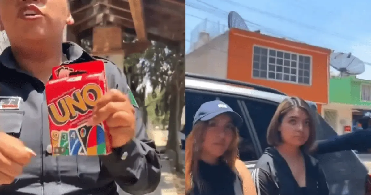 Policías intentan detener a jóvenes por jugar Uno en la vía pública