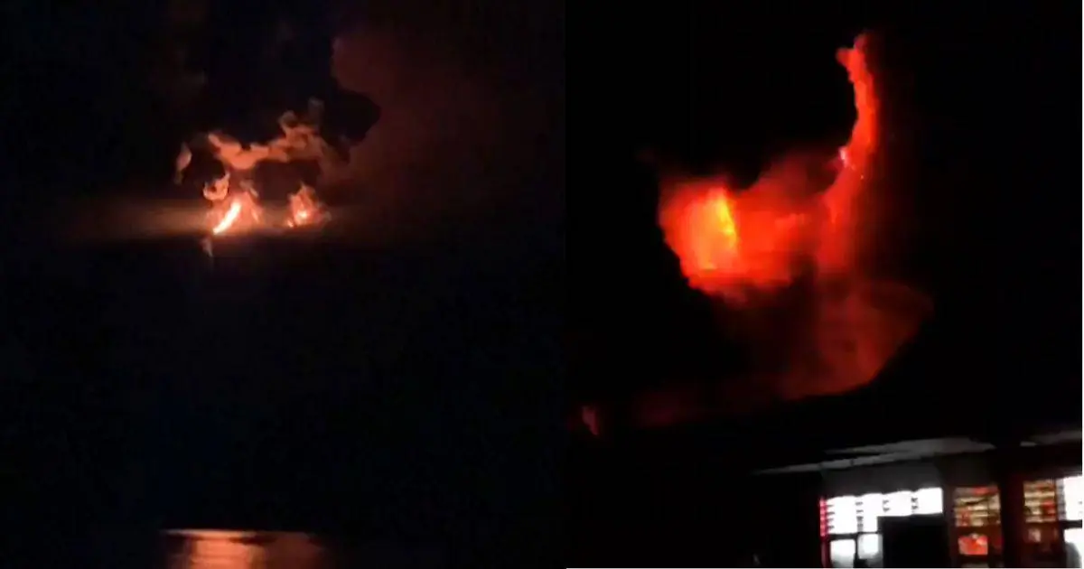 Fuerte erupción de volcán enciende alarmas en Indonesia; alertan por tsunami
