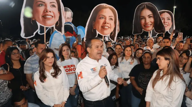 Toño Astiazarán, inició su campaña por la reelección como alcalde de Hermosillo. (Cristian Ruiz)
