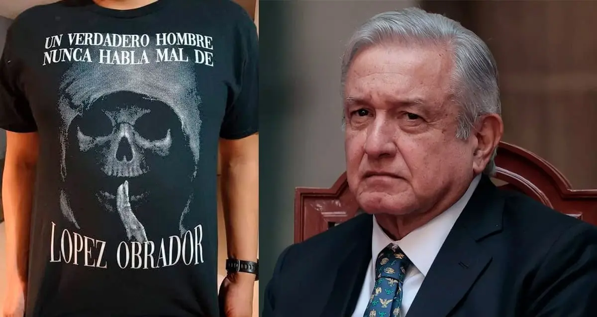 Playera con mensaje sobre AMLO y la Santa Muerte causa polémica en redes