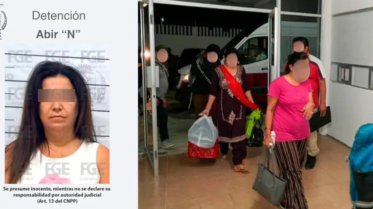 De los migrantes, 75 eran de nacionalidad india y uno peruana. (Fotos: FGE Quintana Roo)