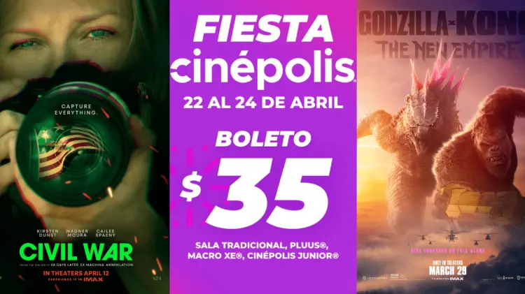 Podrás elegir de entre más de 10 cintas en cartelera de Cinépolis. (Foto: Especial/EXPRESO)