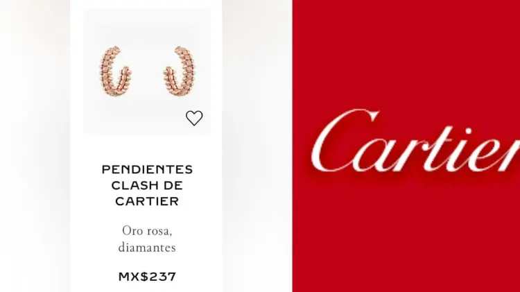 El precio original de los aretes es de 237 mil pesos. (Foto: Especial/EXPRESO)