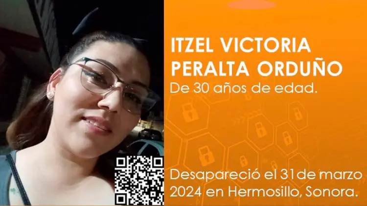 Itzel Victoria fue vista por última vez el último día de marzo. (Foto: FGE de Sonora)