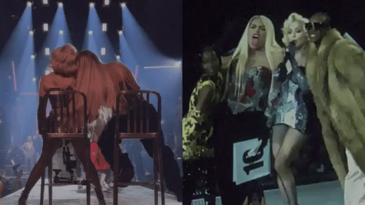 Un atuendo predominantemente negro es el que escogió Wendy para aparecer con Madonna. (Especial).