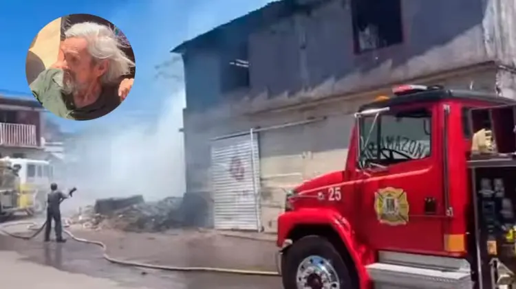 El sujeto fue rescatado y trasladado para su valoración médica. (Especial / EXPRESO)