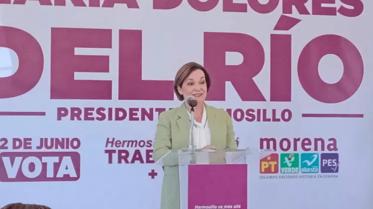 La candidata a la Presidencia Municipal de Hermosillo en conferencia de prensa semanal. (Especial).