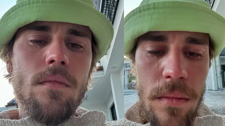 Justin Bieber publicó algunas fotos llorando. (Especial / EXPRESO)