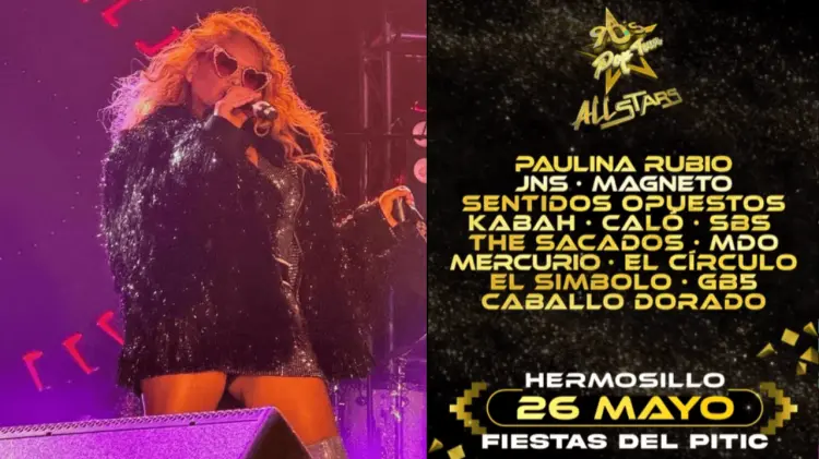 90s Pop Tour finalmente se reveló quiénes serán los cantantes que vendrán a Hermosillo. (Especial).