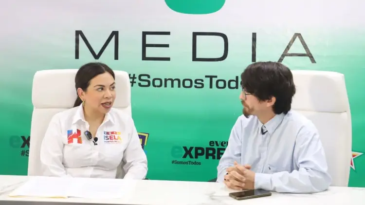 Isela Montes de Oca en entrevista exclusiva para e Media. (Foto: Ramón Munguía/EXPRESO)
