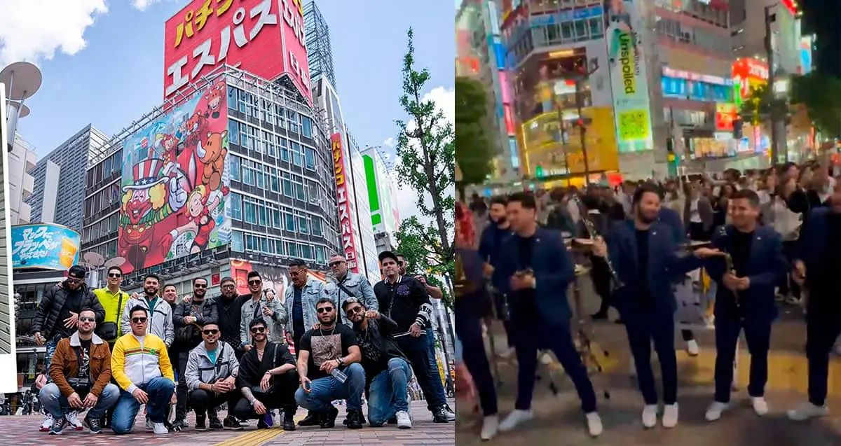 Policía japonesa detiene fiesta de Banda El Recodo en calles de Shibuya