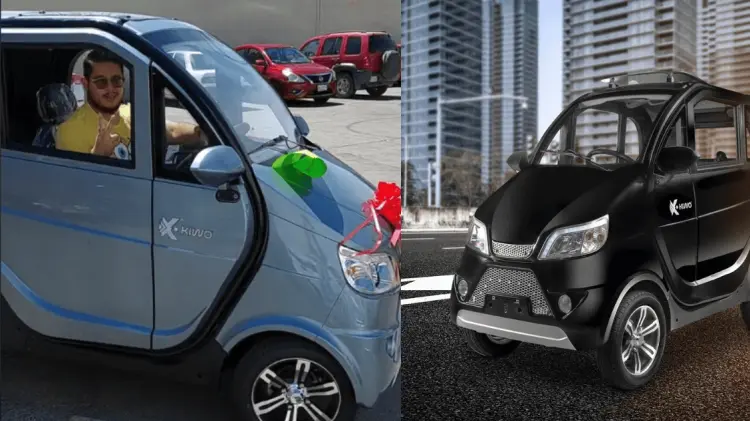 La marca Kiwo ya vende en México su primer mini auto eléctrico. (Foto: Cortesía)
