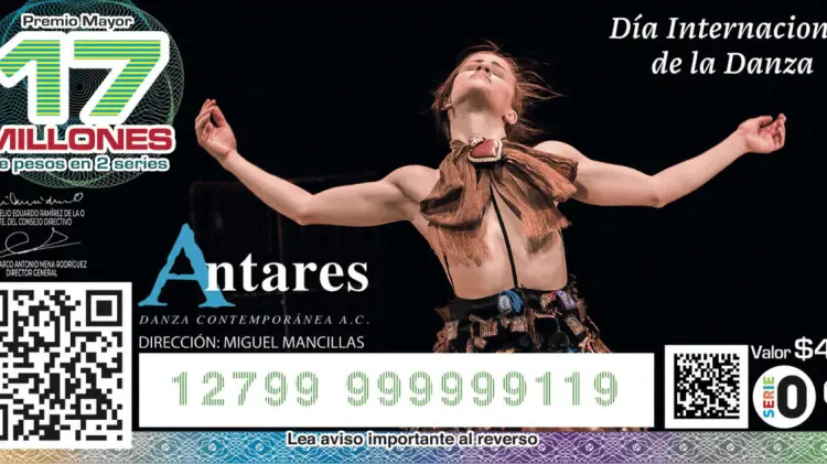 Antares Danza Contemporánea fue parte de los billetes del Sorteo Superior. (Foto: Cortesía)