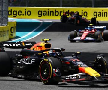 Checo Pérez queda tercero en la carrera Sprint del GP de Miami