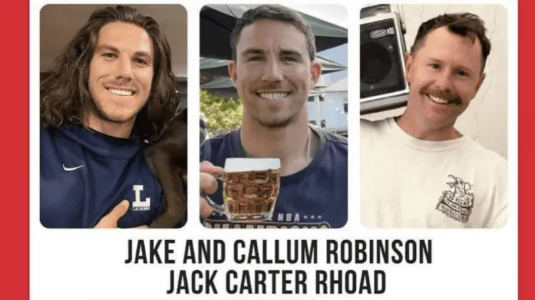 Los cuerpos de los hermanos Robinson y su amigo Carter Rhoad fueron hallados el viernes. (Cortesía)