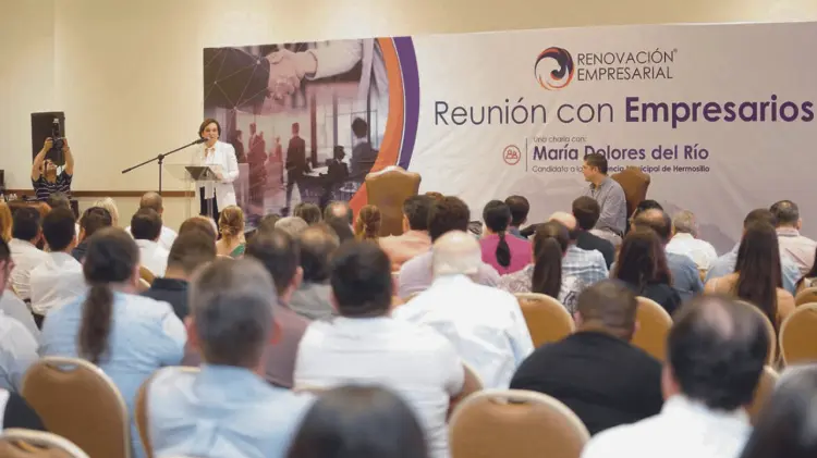 María Dolores del Río se comprometió ante más de 400 empresarios. (Foto: Cortesía / EXPRESO).