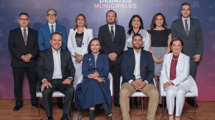 Debate de las y los candidatos a la Presidencia Municipal de Hermosillo. (Foto: Cortesía / EXPRESO).