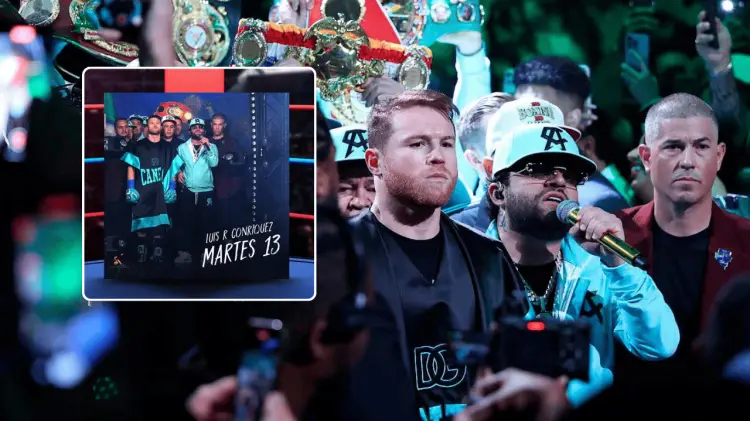 Luis R. Conriquez acompañó a Saul Canelo Álvarez en su pelea el pasado 4 de mayo. (Foto: Especial)