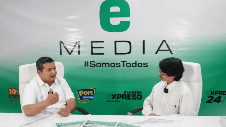 Jacobo Mendoza Ruiz en entrevista exclusiva para e Media. (Foto: Juan Olivas / EXPRESO).