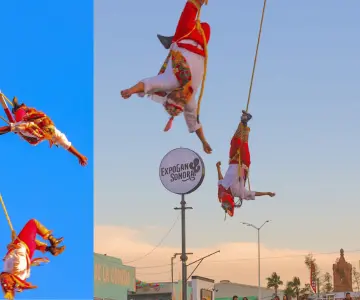 Voladores de Papantla mantienen su tradición en Hermosillo
