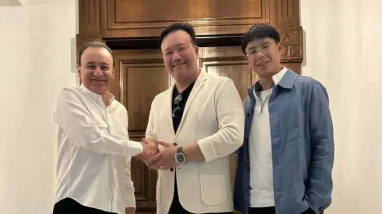 Alfonso Durazo junto a Eric So y Timothy Wong, cofundadores de Global Impact Ventures Inc (Cortesía)