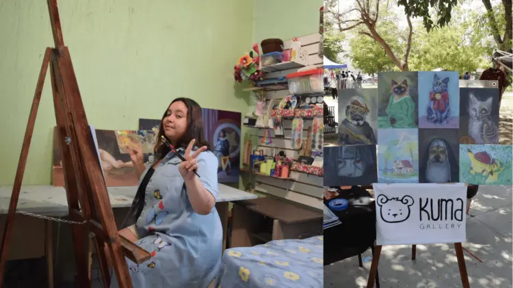 Alejandra Verdugo equilibra sus estudios universitarios con su emprendimiento. (Especial / EXPRESO)