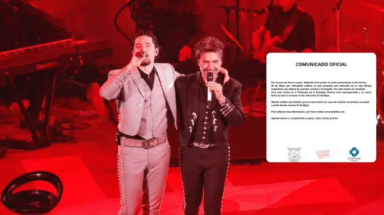 Alejandro Fernández no ha podido cumplir con su segundo concierto en el Palenque. (Jorge Flores)