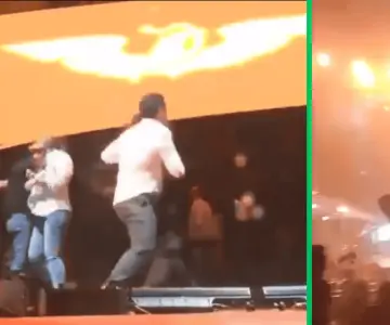 Tormenta derrumba escenario en cierre de campaña de Álvarez Máynez por NL