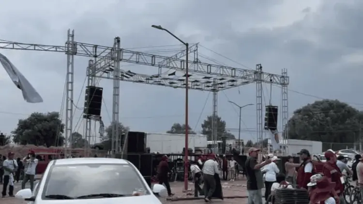 Se realizaba un mitin de Alfredo González González, aspirante a la reelección. (Foto: Especial)