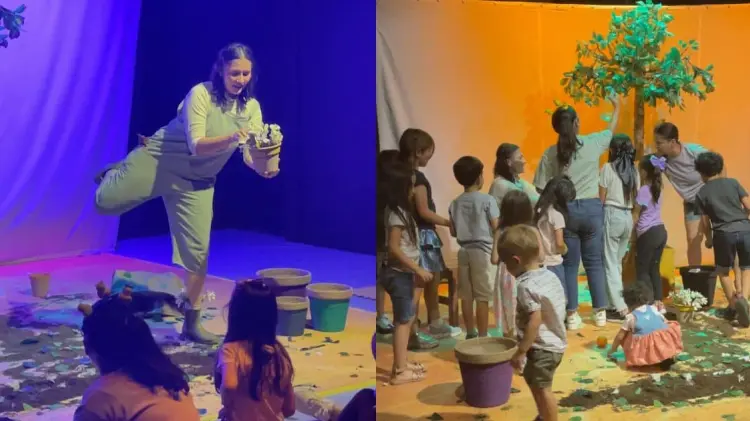 Se llevaron algunas dinámicas con la audiencia durante la presentación. (Foto: Especial/EXPRESO)