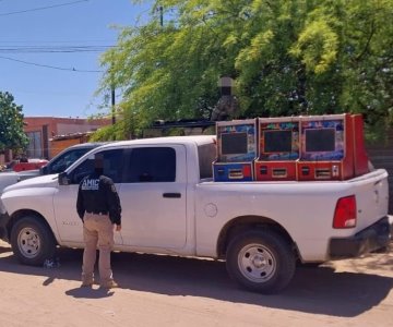 Aseguran máquinas tragamonedas en el Golfo de Santa Clara