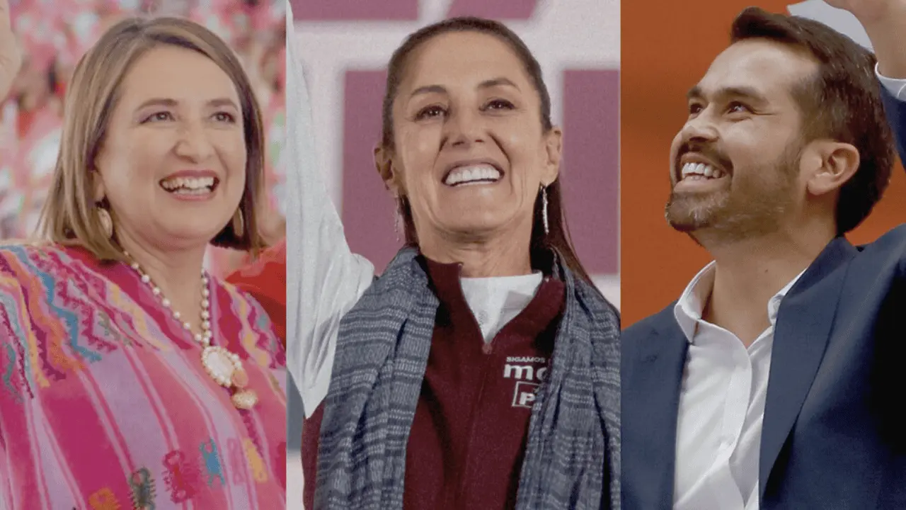 Claudia Sheinbaum, Xóchitl Gálvez y  Jorge Álvarez Máynez cierran campañas