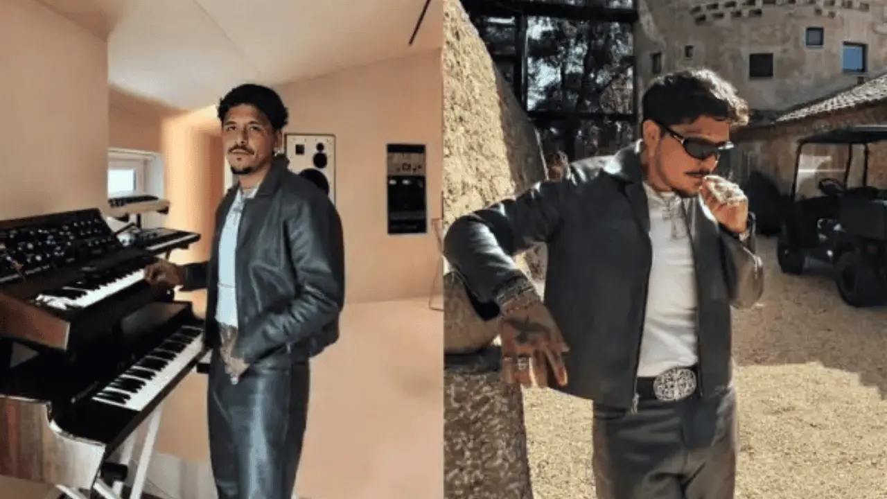 Christian Nodal graba disco en villa de Angelina Jolie y Brad Pitt
