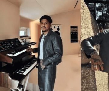 Christian Nodal graba disco en villa de Angelina Jolie y Brad Pitt